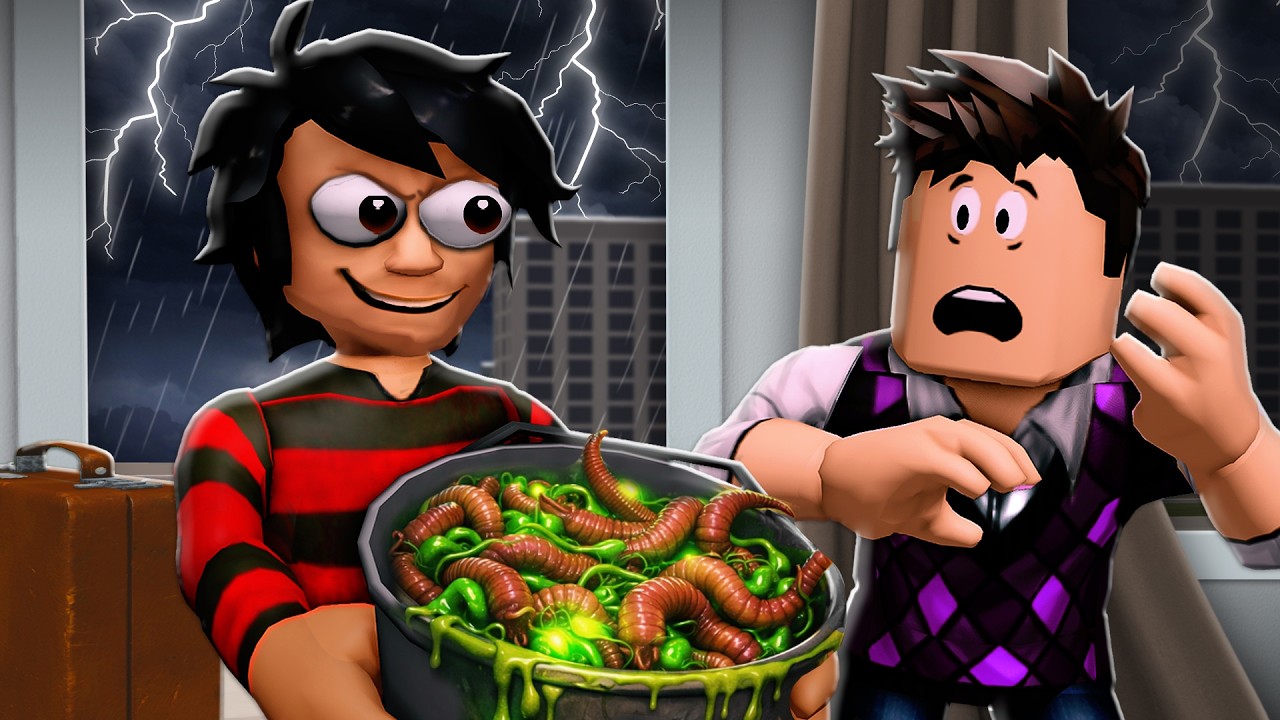 His Family ADOPTED A CREEPY Kid! (A Roblox Movie)