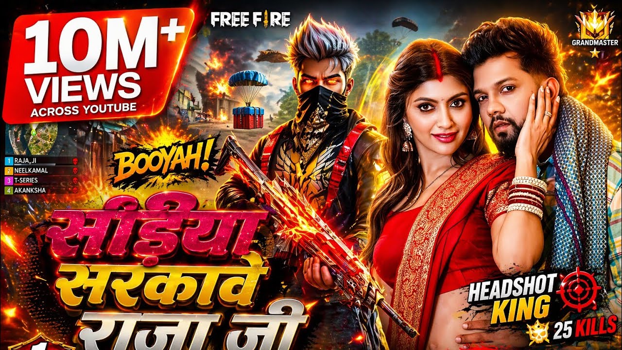 Free fire game play 12 kills | Neelkamal Singh New Bhojpuri Song | 10M+ Views Hit Song ๐