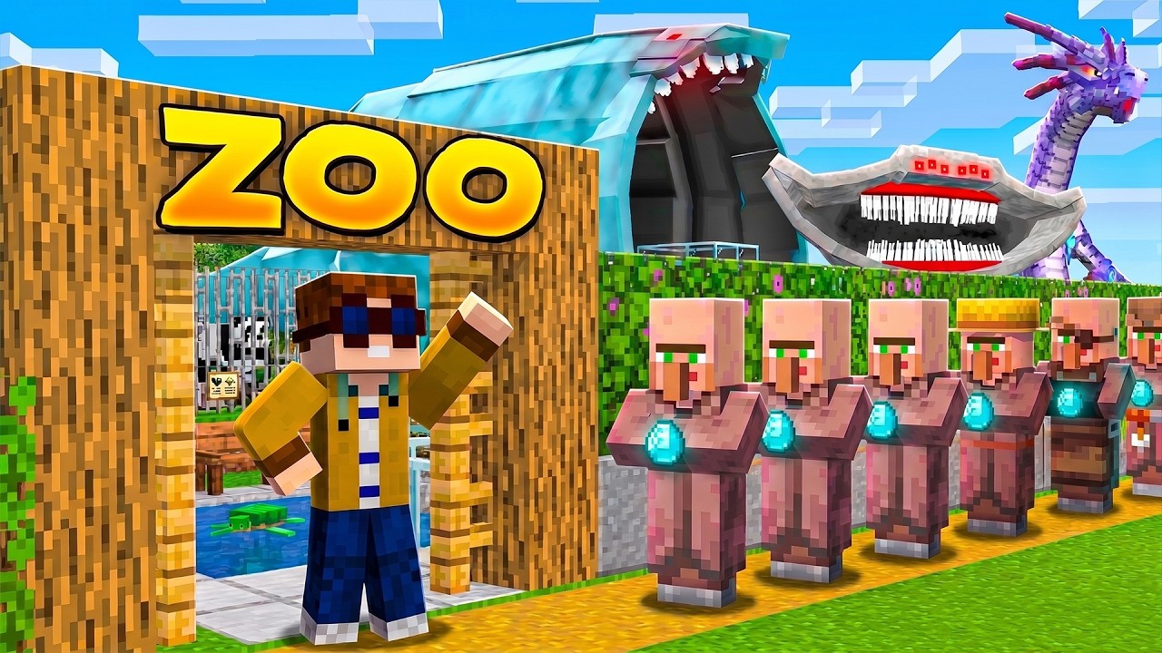 Ich ERÖFFNE EINEN ZOO für WASSER MOBS in Minecraft!