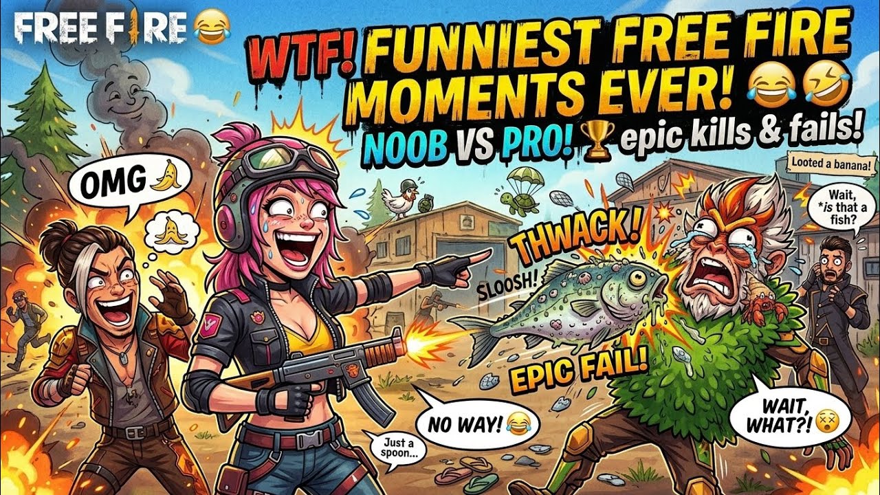 βπ€£ FUNNIEST Free Fire Moments That Will Make You CRY Laughing! (Noob vs Pro) #freefire #funnymoments