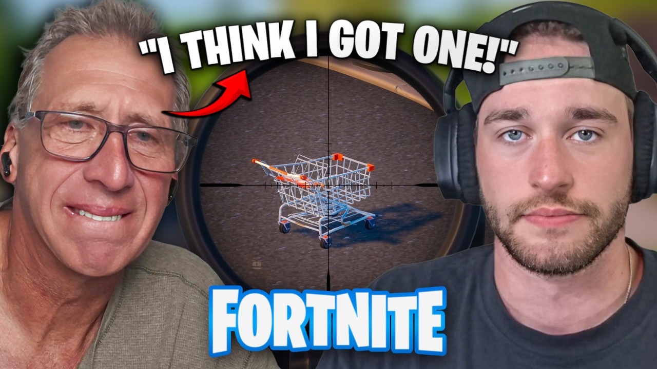 Playing Fortnite Until We Win... (Dad is CRACKED) background