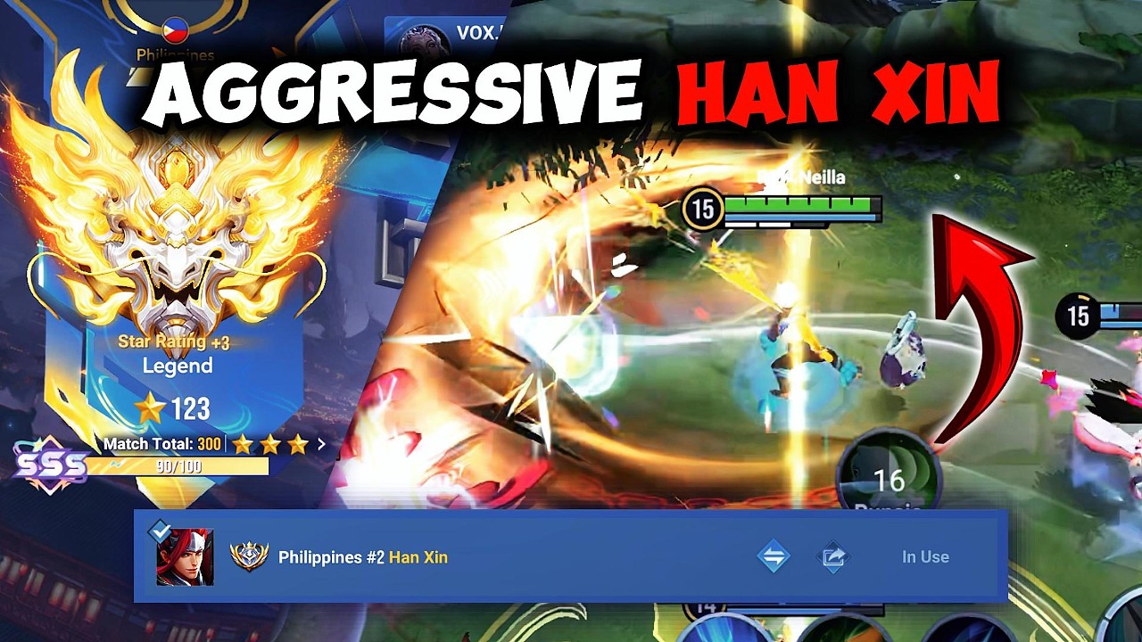 Top Global Han Xin DOMINATES Legend Rank | Honor of Kings background