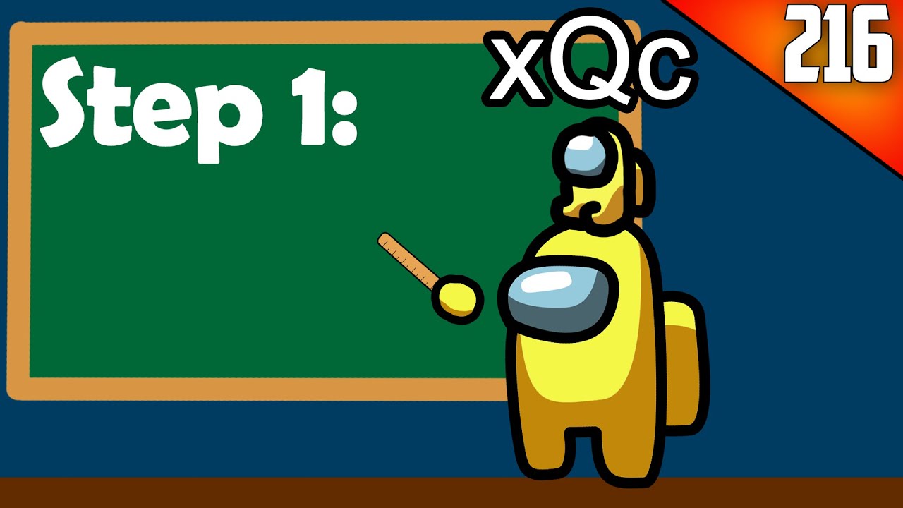 HOW TO PLAY AMONG US LIKE A PRO - xQcOW Stream Highlights #216 | xQcOW background