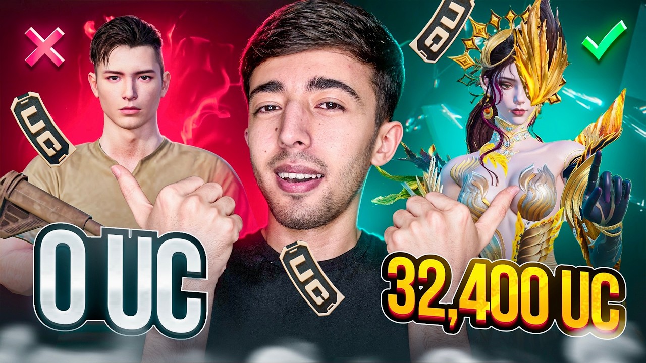 😱32,400 UC OBUNACHIM YANGI AKKAUNTINI KUCHAYTIRDIM 🥵 PUBG MOBILE!!!