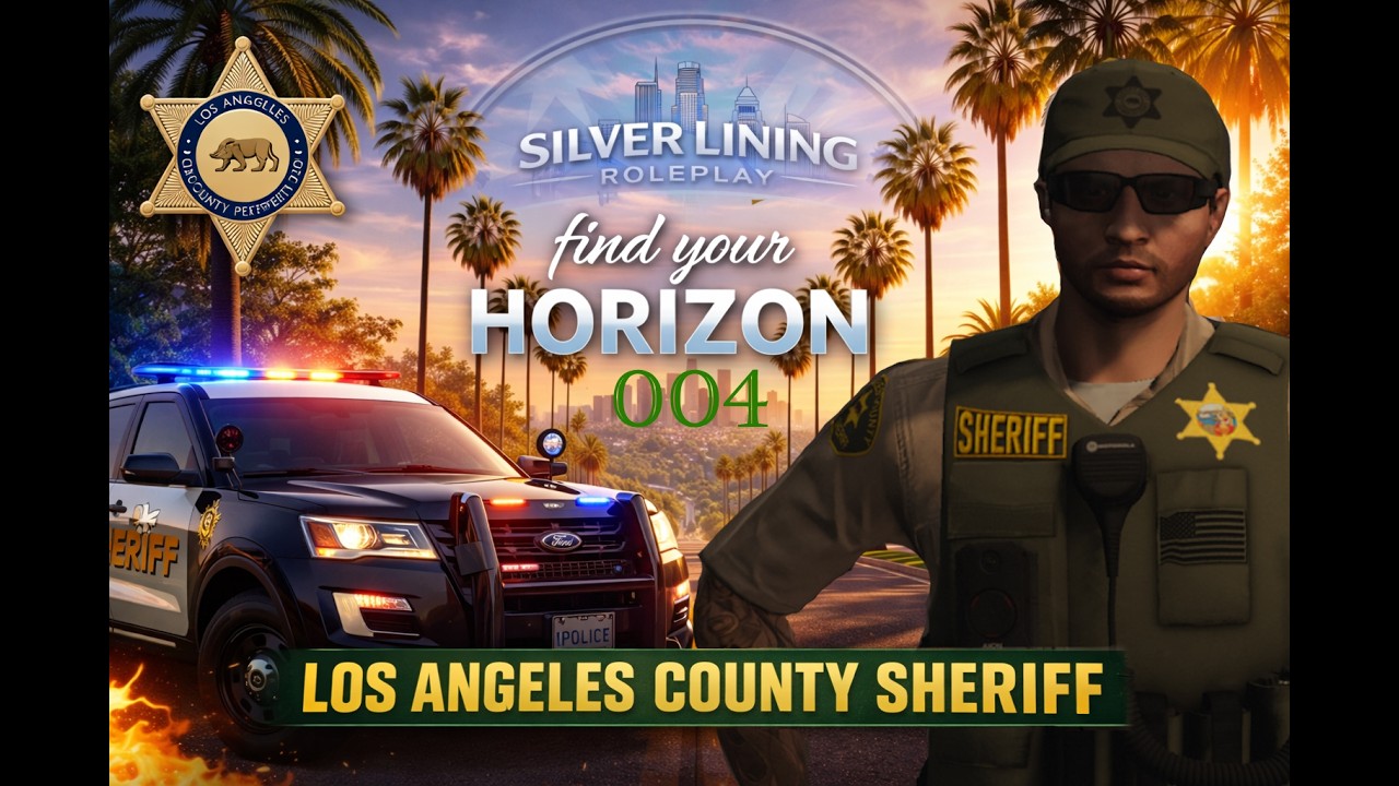 🔴LIVE - Police Roleplay In A *REALISTIC* Fivem Server! I SLRP HORIZON I #fivem I #slrp I #gtav I 004