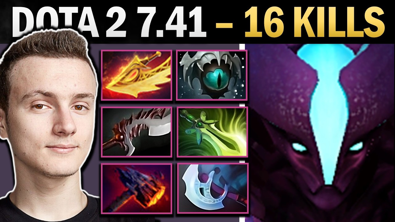 Spectre Dota 2 7.41 with 16 Kills and Radiance - Dota Gameplay