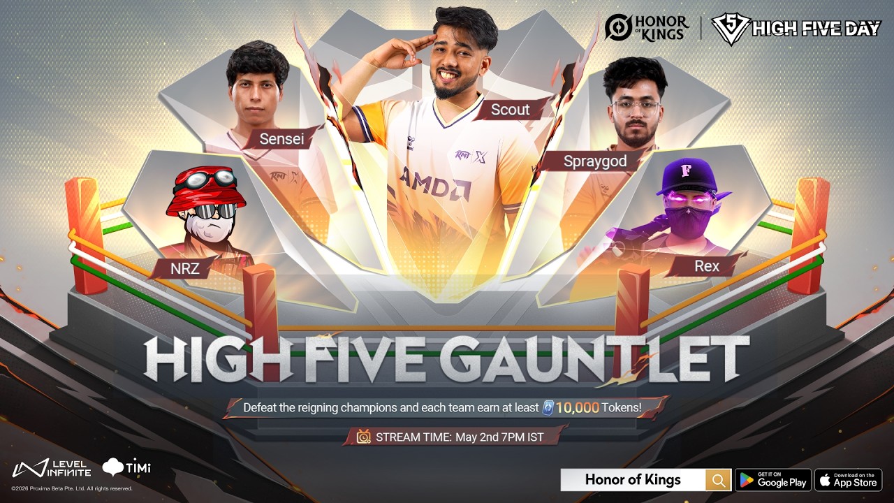 High Five Gauntlet: The Five vs. The Fans background