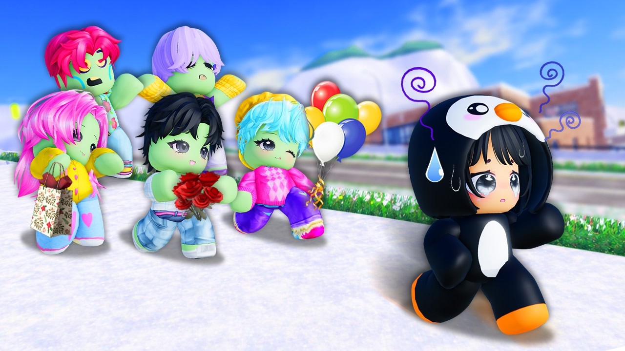BABY GUGUGAGA PENGUIN has 5 CARZY ZOMBIE fanboys in Roblox! background