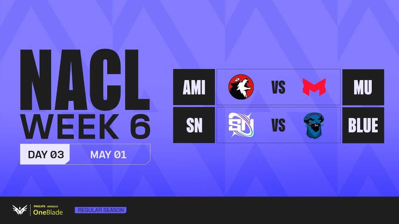 AMI vs MU | SN vs BLUE | Regular Season NACL | Week 6 Day 3 | Spring Split | Bo3