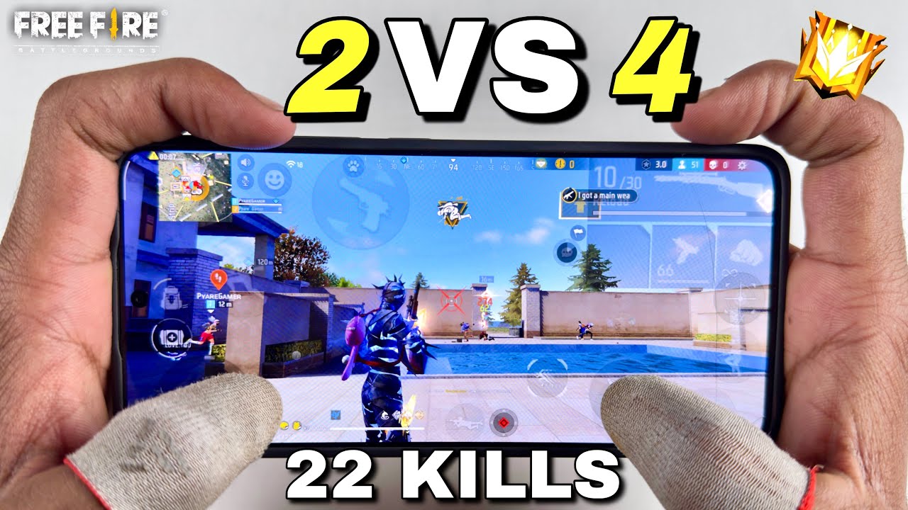 Free fire solo vs squad gameplay 24 kills instant khatarnak gameplay 