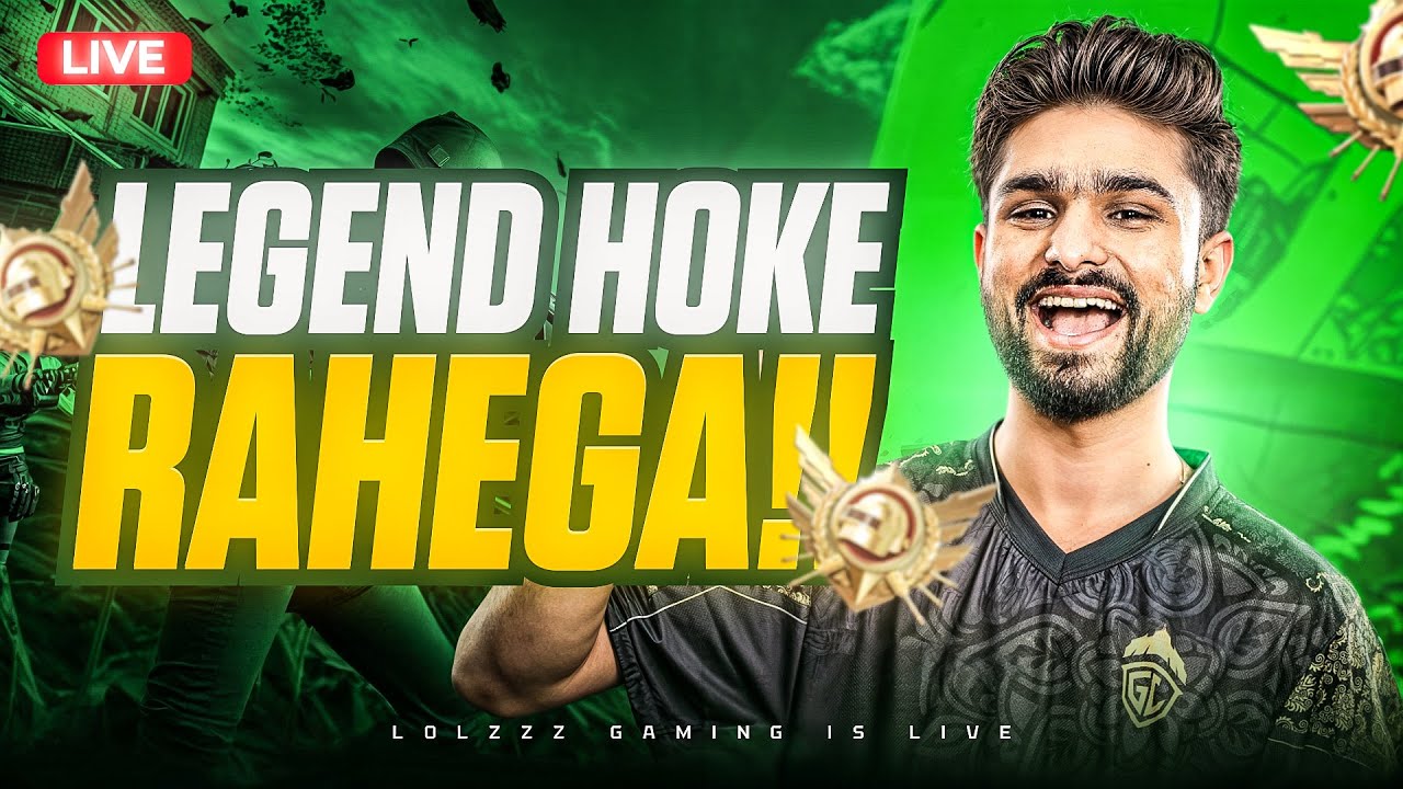 LEGEND HOKE RAHEGA | ULTIMATE ROYALE RANK PUSH | BGMI LIVE background