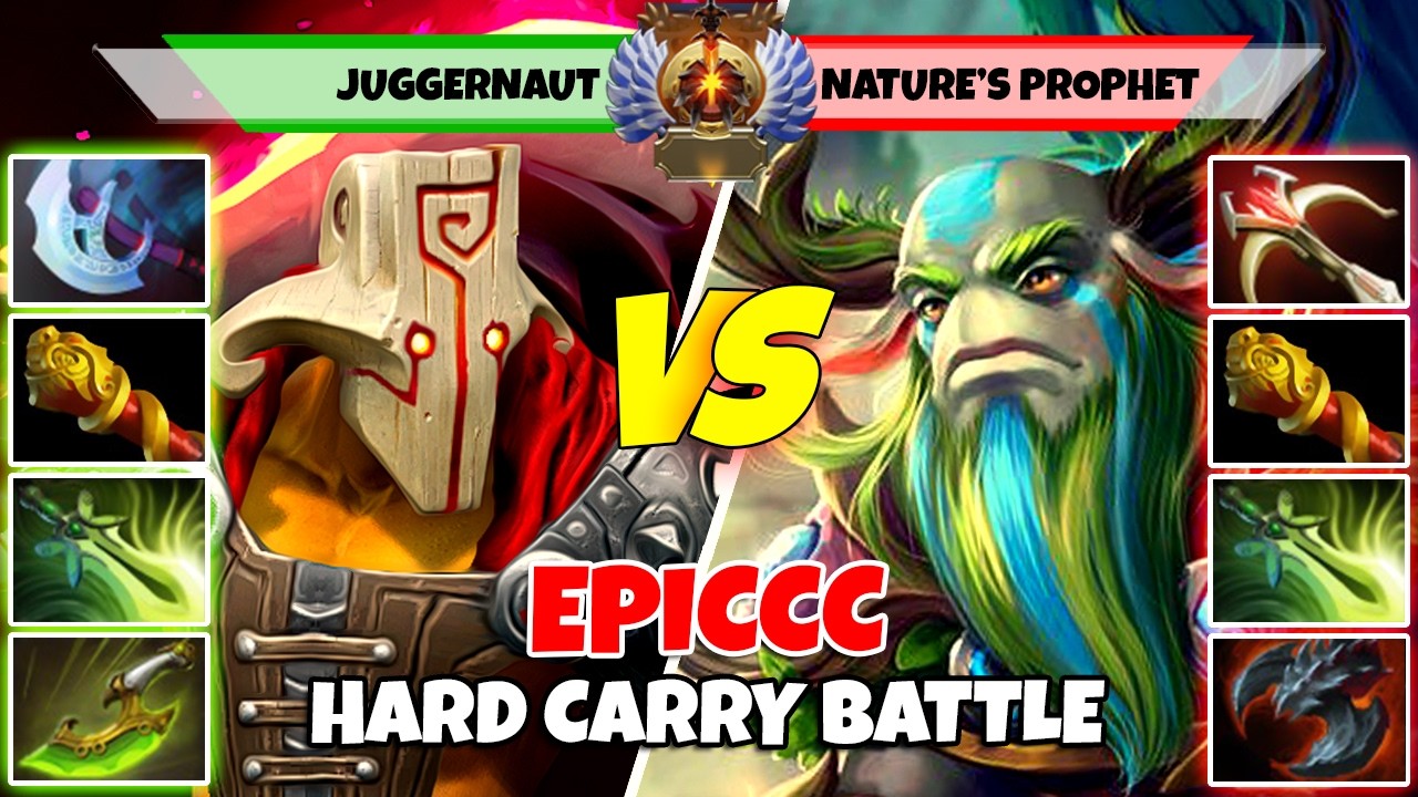 JUGGERNAUT (Carry) vs NATURE'S PROPHET (Carry) - Battle Of Immortal Rank Dota 2 Players - Z Dota 2