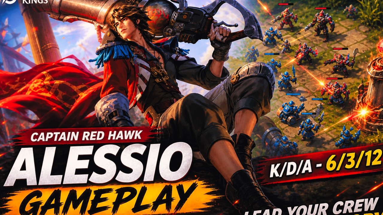 Alessio Goes OFF! ๐ฅ 6/3/12 KDA | Captain Red Hawk | Honor of Kings Gameplay