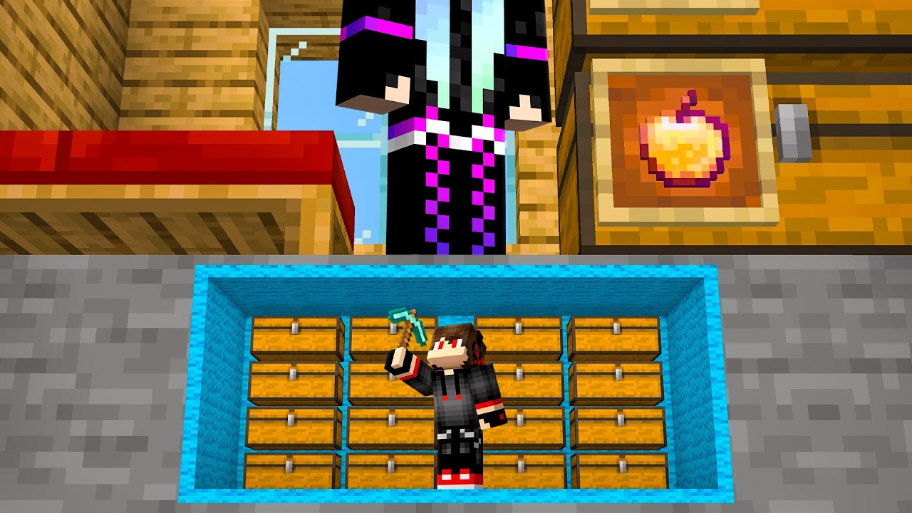 I AM HIDING IN GAURI'S SECRET BASE IN MINECRAFT