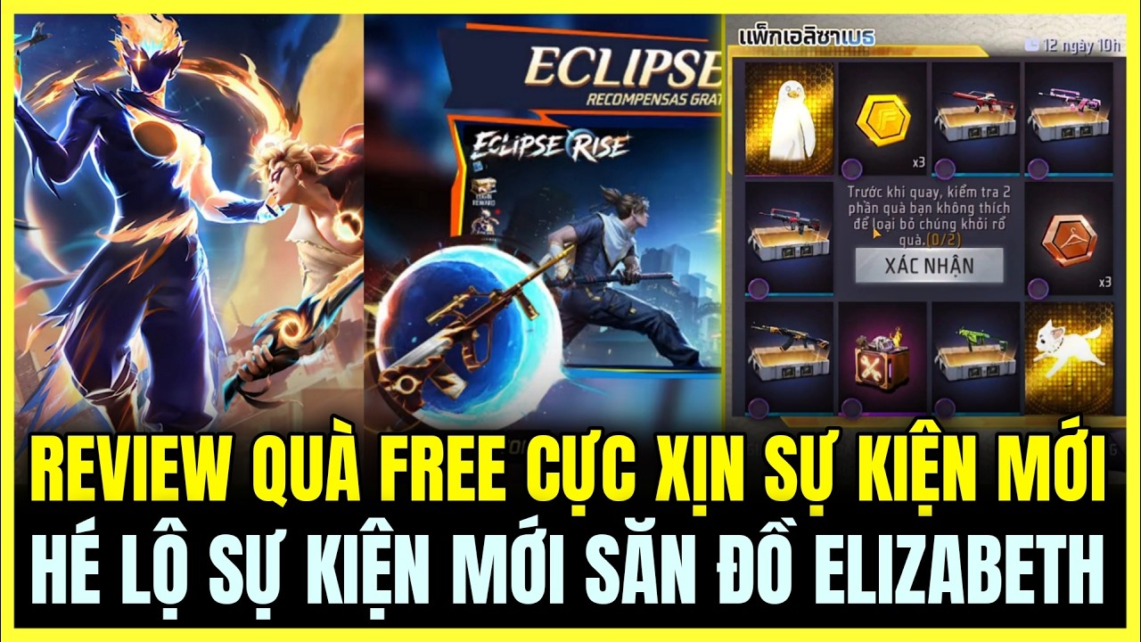 REVIEW QUÀ FREE CỰC XỊN SỰ KIỆN THIÊN THỰC, HÉ LỘ VÒNG QUAY MỚI SĂN ĐỒ ELIZABETH | Free Fire