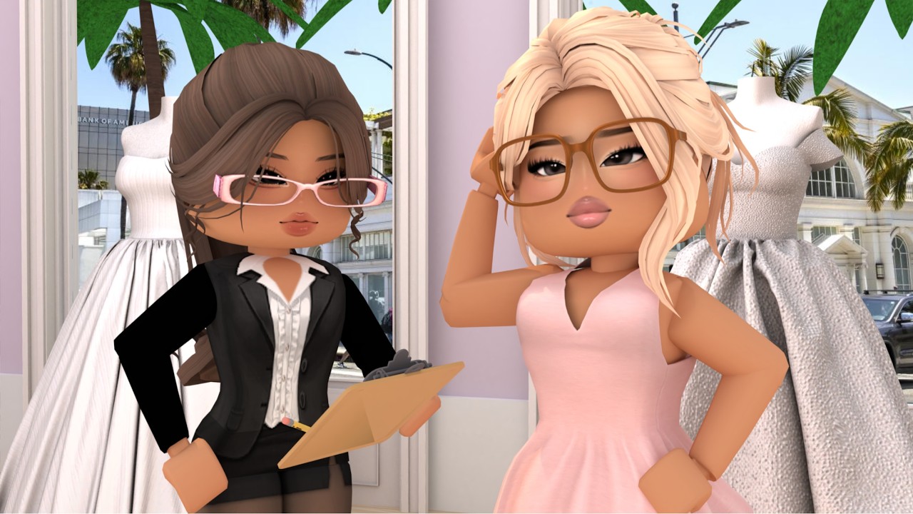 FAMILY GO WEDDING DRESS SHOPPING! *MY DREAM DRESS* Roblox Bloxburg Voiced RP Roleplay