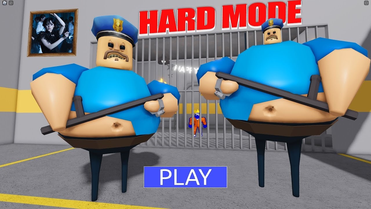 BARRY'S PRISON RUN! OBBYHARD MODE roblox Gameplay Walkthrough No Death 4K background