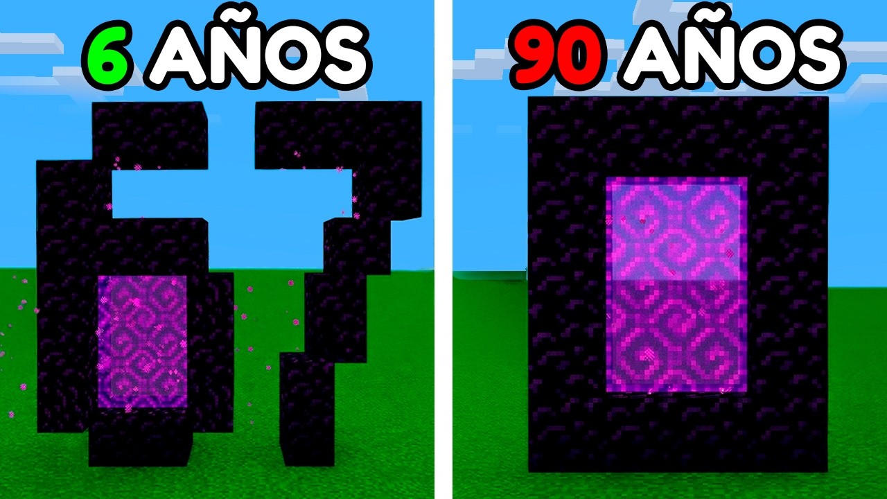 Minecraft en Diferentes Edades!