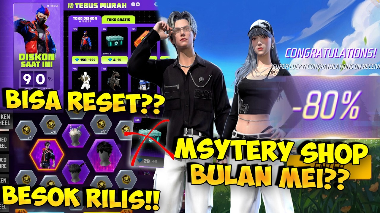 TEBUS MURAH BISA RESET ?? Review Mystery Shop Bulan Mei & Bocoran Incubator 3 in 1 FF Selanjutnya