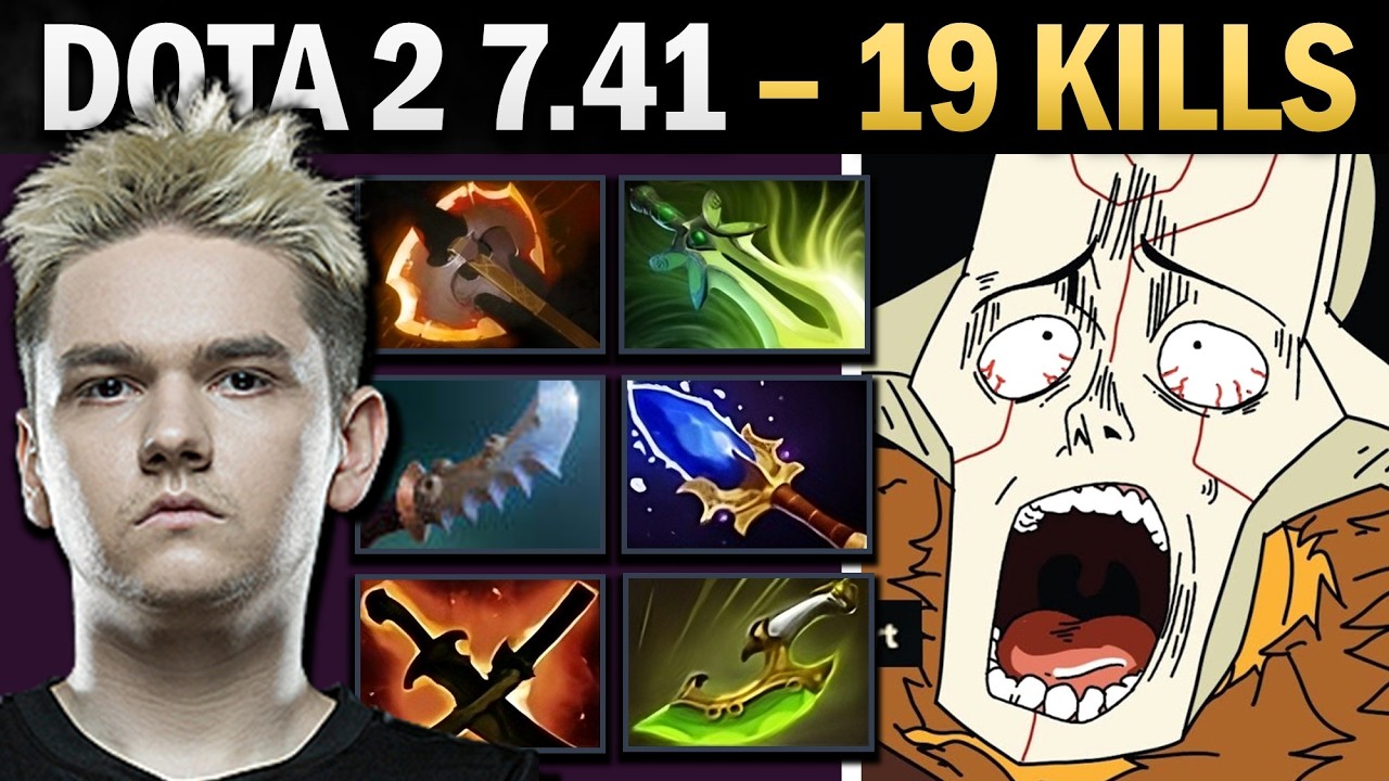 Juggernaut Dota 2 7.41 with 19 Kills and 1000 GPM - Dota Gameplay background