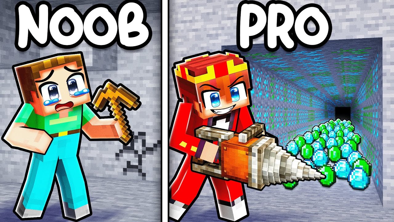 NOOB vs PRO: Power SPITZHACKEN Battle in Minecraft!