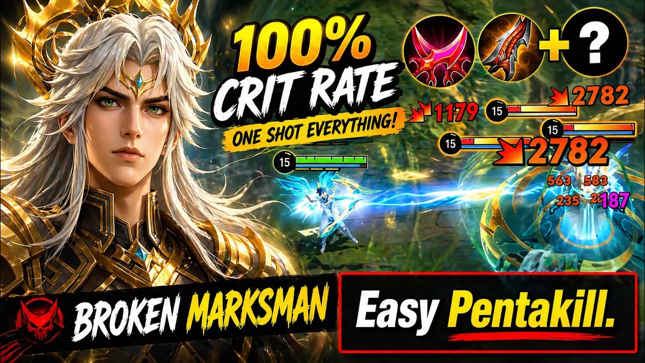Easy Pentakill? 😏 Hou Yi High Damage Build Gameplay | Honor of Kings 👑