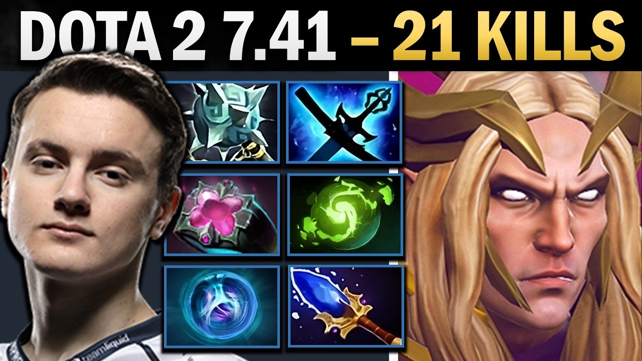 Invoker Dota 2 7.41 with 21 Kills and 990 GPM - Dota Gameplay