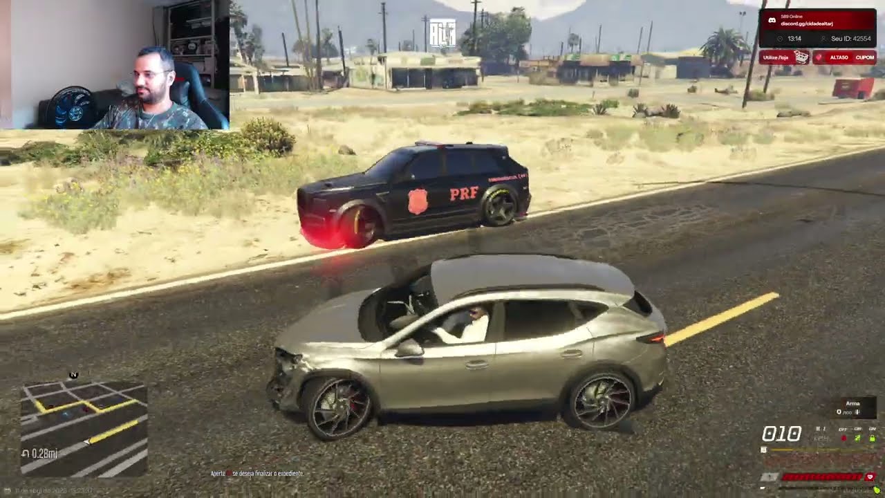 Another GTA RP FIVEM gameplay for test the game configs in my pc