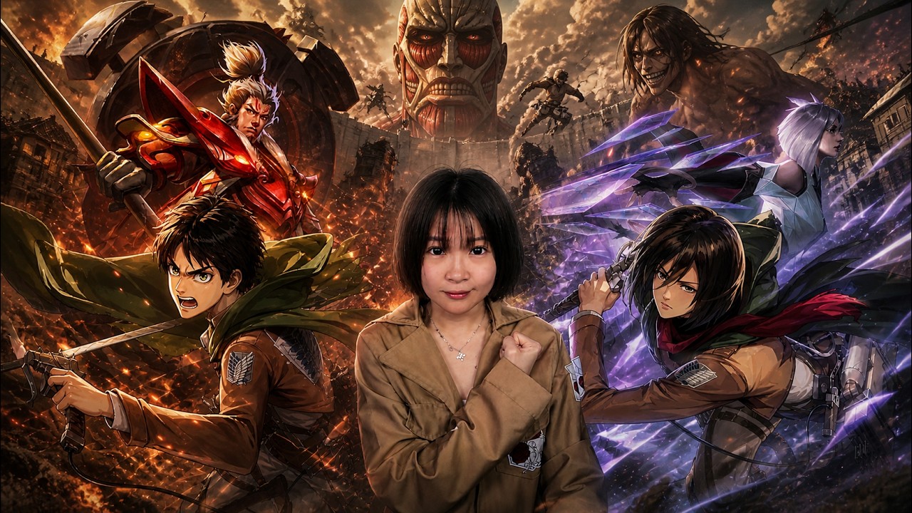 HONOR OF KINGS INDONESIA x ATTACK ON TITAN SASAGEYO!! @Desbbx @LeehanGGYT @tamiranans