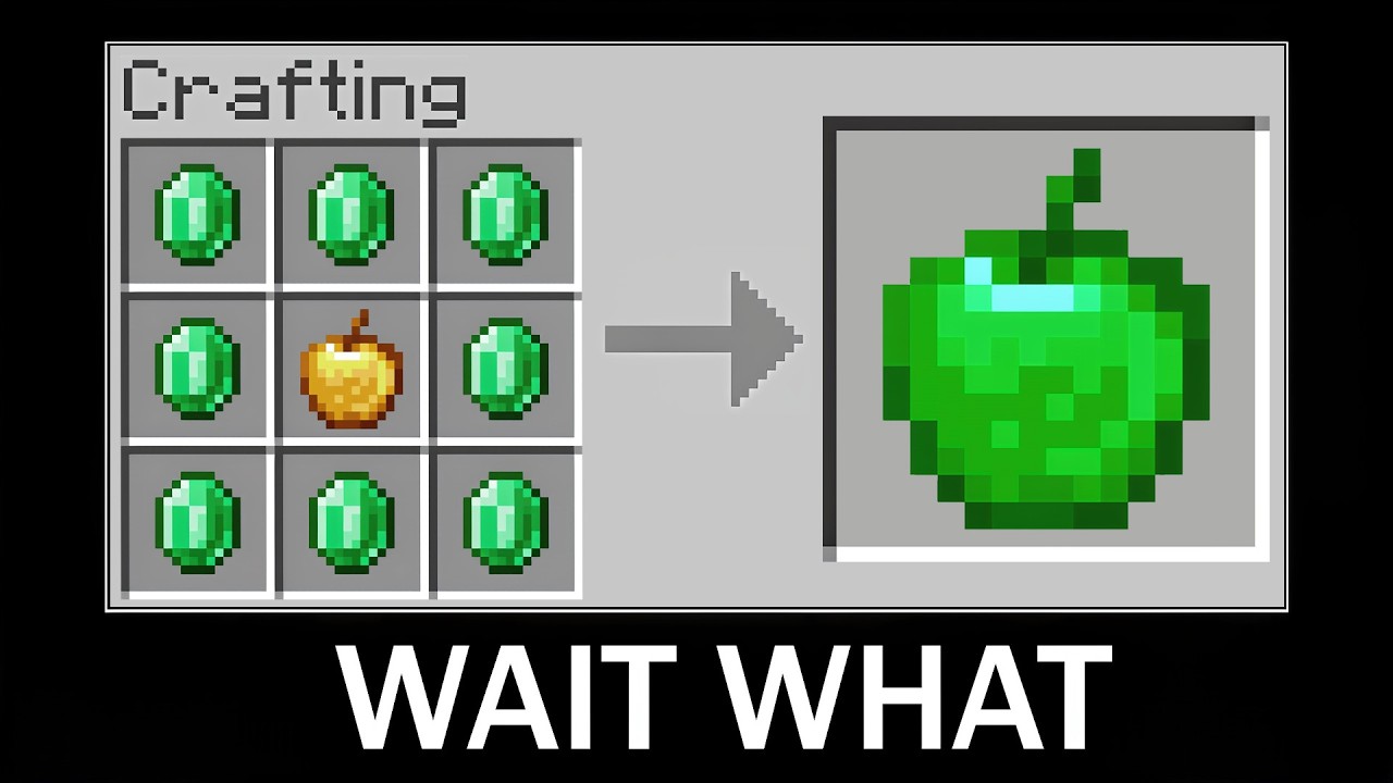 Minecraft wait what meme part 58 (Crafting Apple)