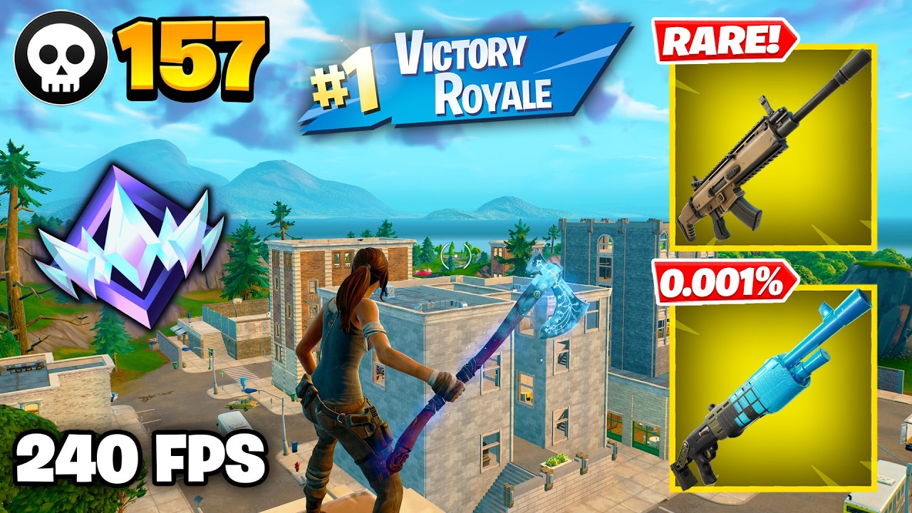 157 Elimination "RANKED RELOAD" Gameplay Wins (Fortnite Chapter 7 Keyboard & Mouse) background
