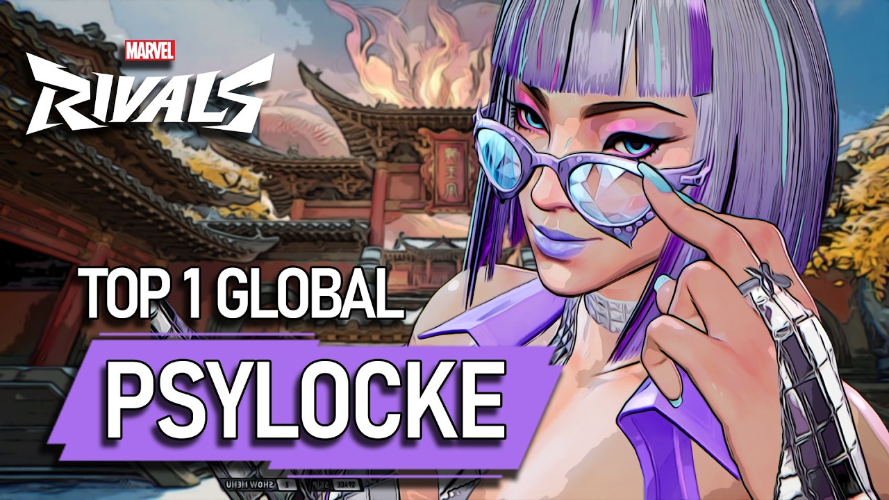 TOP #1 GLOBAL PSYLOCKE ! Touzii - MARVEL RIVALS PRO background