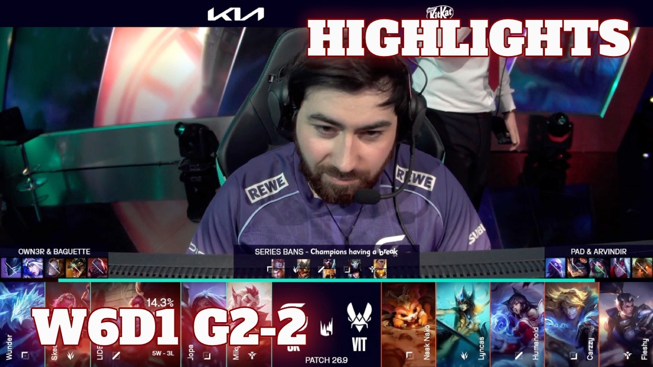 SK vs VIT - Game 2 Highlights | Week 6 Day 1 LEC Spring 2026 | SK Gaming vs Vitality G2 W6D1 background