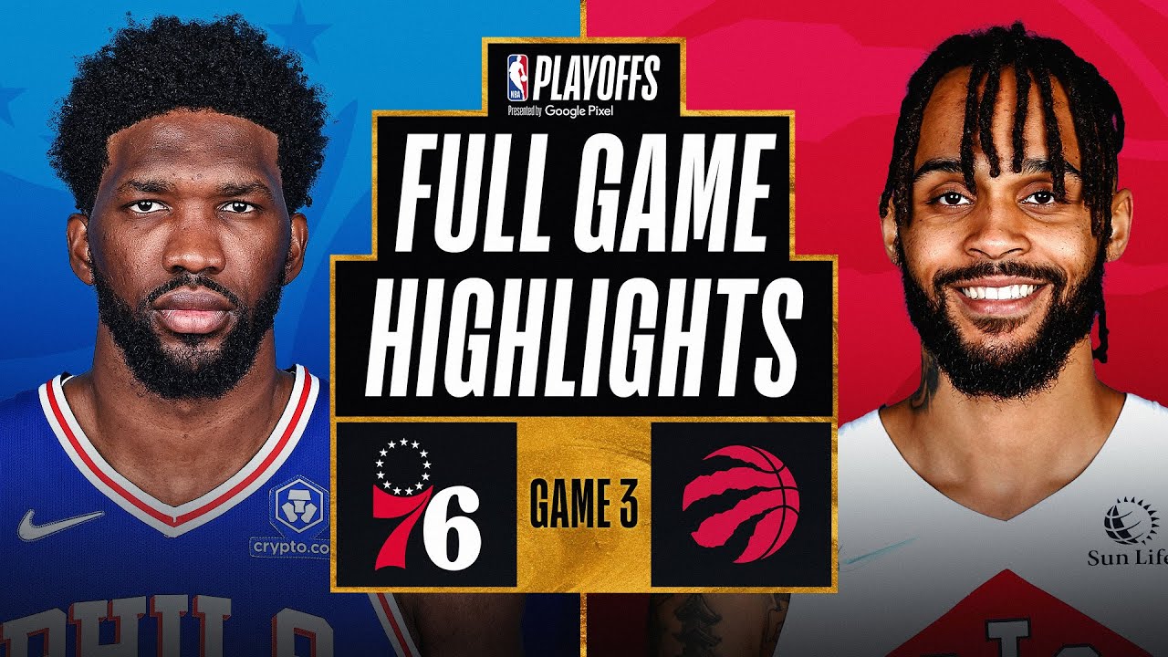 #4 76ERS at #5 RAPTORS | FULL GAME HIGHLIGHTS | April 20, 2022 background