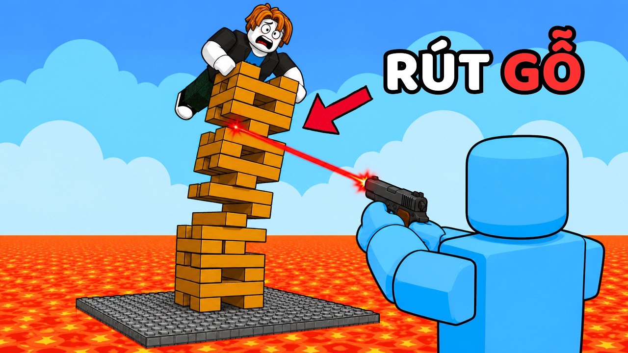 Thi Rút Gỗ Nhưng Tôi Được Dùng Súng 😱 | Roblox Pew Pew Blocks