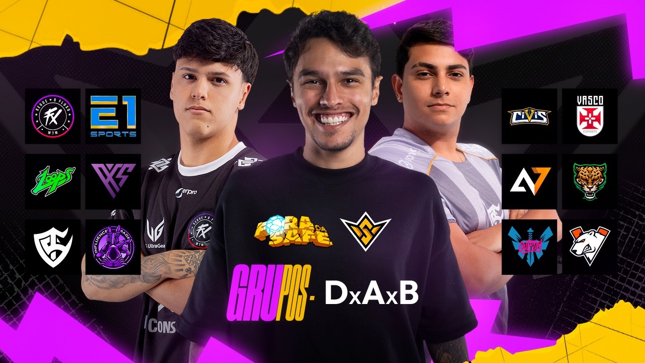 🔴 FFWS BR COM FORA DA SAFE - GRUPOS DxAxB🔴#freefire #foradasafe #FFWSBR