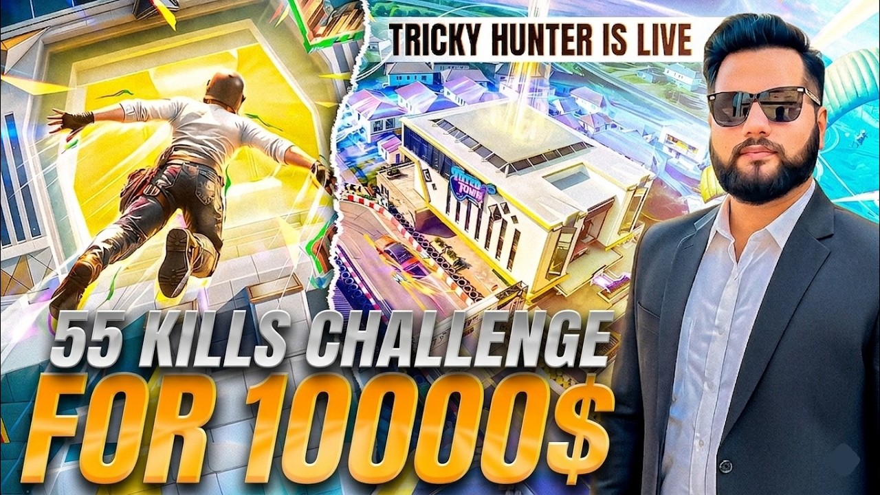 PUBG Mobile Awm King is live | 55 Elims Challenge background