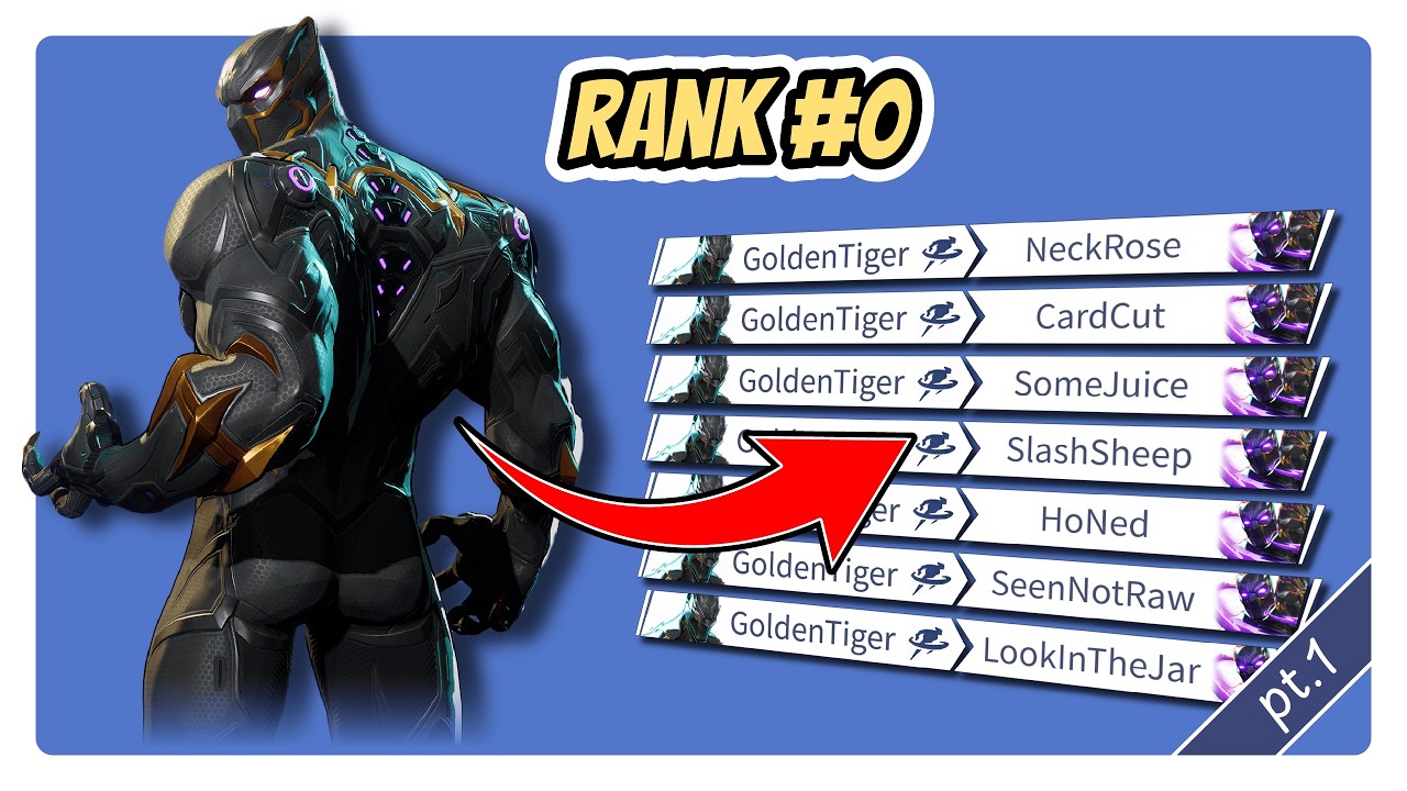 Rank #0 Black Panther (Unmatched) pt. 1 | Montage | Marvel Rivals