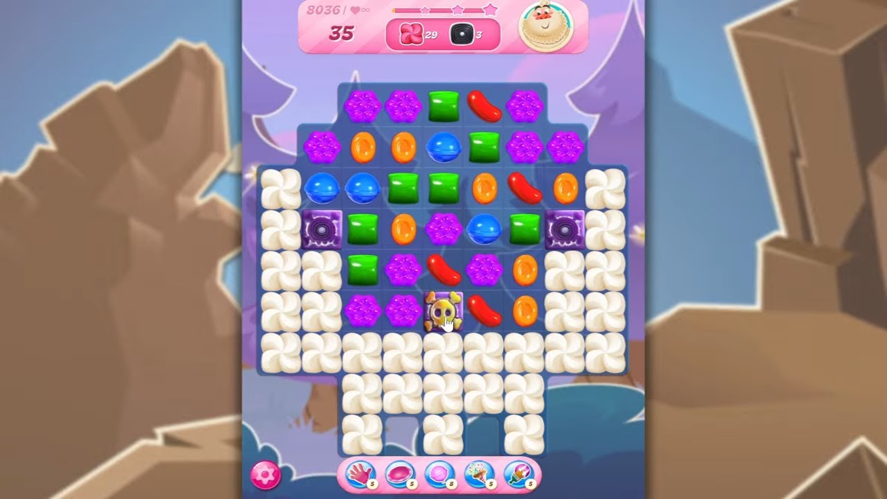 Candy Crush Saga LEVEL 8036 NO BOOSTERS (new version)🐟☑️
