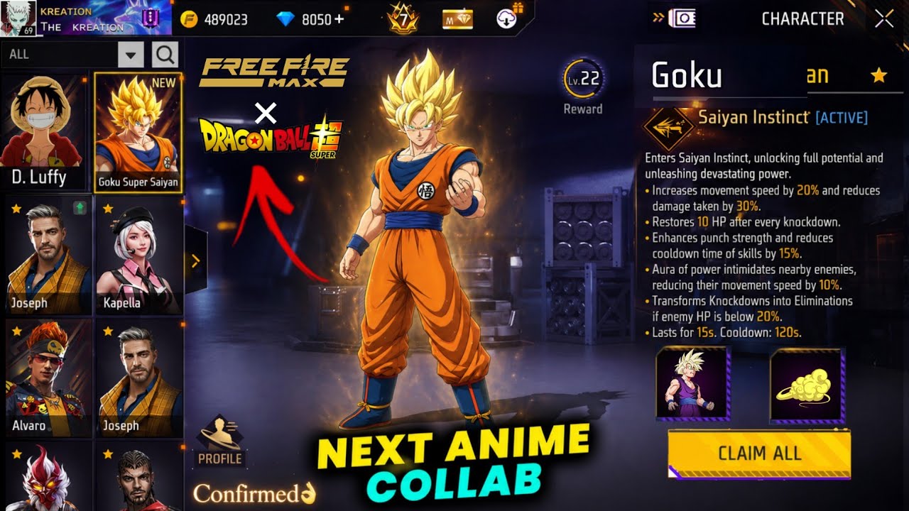 FREE FIRE × DRAGON BALL NEXT COLLAB🔥 -para SAMSUNG,A3,A5,A6,A7,J2,J5,J7,S5,S6,S7,S9,A10,A20,A30,A50
