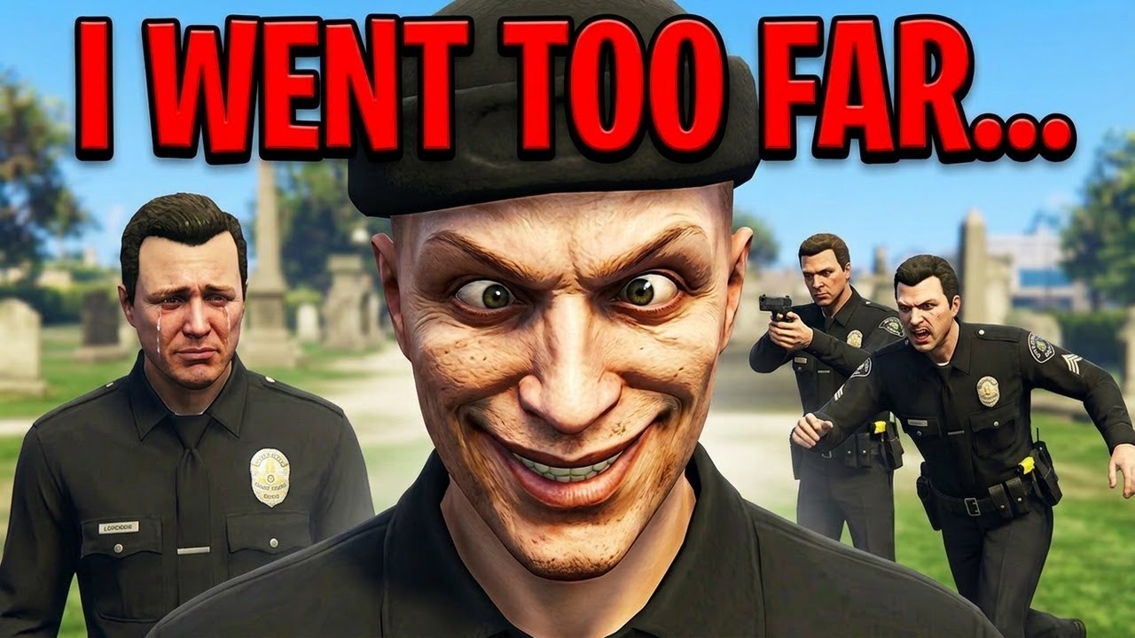 I Ruined a Serious GTA RP Cop Funeral.. background