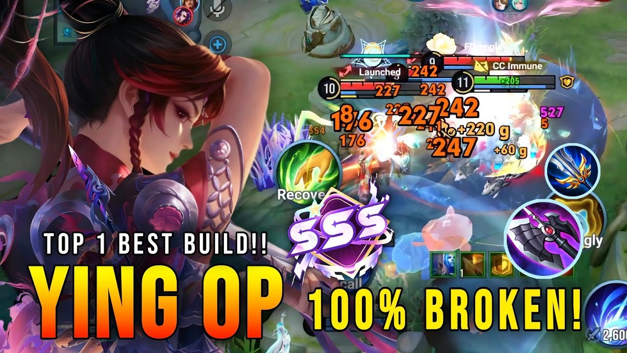 INSANE COMBO!! Ying's 100% Broken Jungle Monster - Top 1 Best Build in Honor of Kings