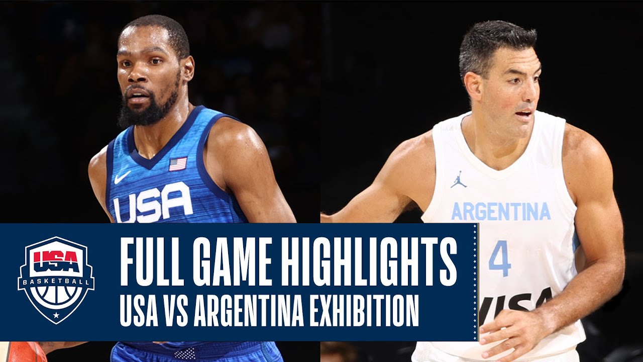 USA vs. Argentina EXHIBITION | FULL GAME HIGHLIGHTS | JULY 13, 2021 background