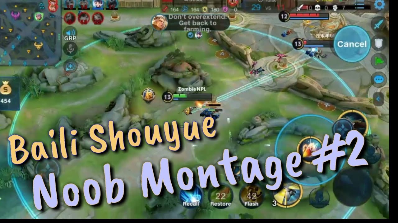 Baili Shouyue Noob Montage #2 | Honor of kings (王者荣耀)
