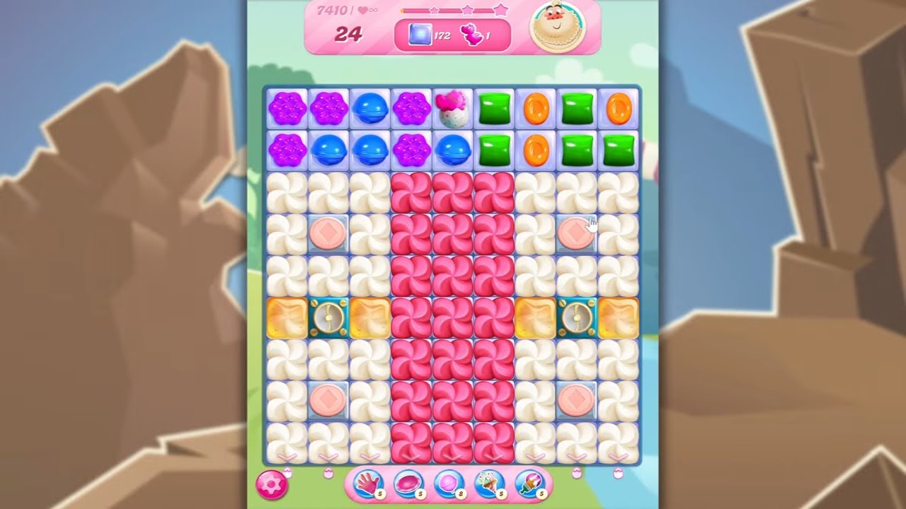 Candy Crush Saga LEVEL 7410 NO BOOSTERS (new version)🐟☑️