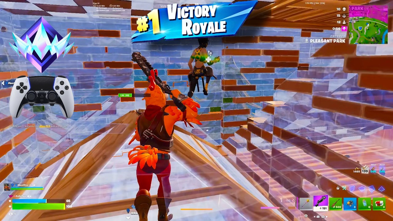 Fortnite Unreal Ranked Reload | PS5 Controller Gameplay background