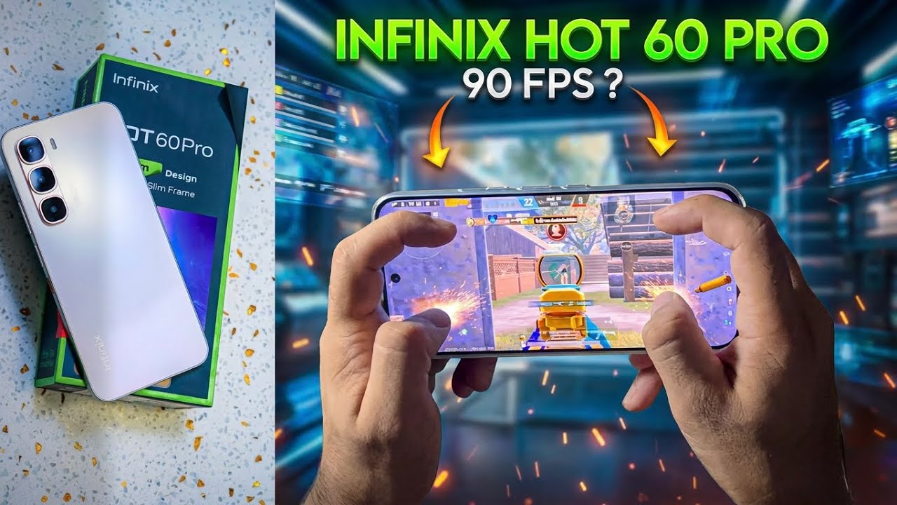 Infinix Hot 60 Pro ЁЯФе PUBG Test | 90 FPS or 120 FPS? ЁЯШ│ Real Gaming Review background