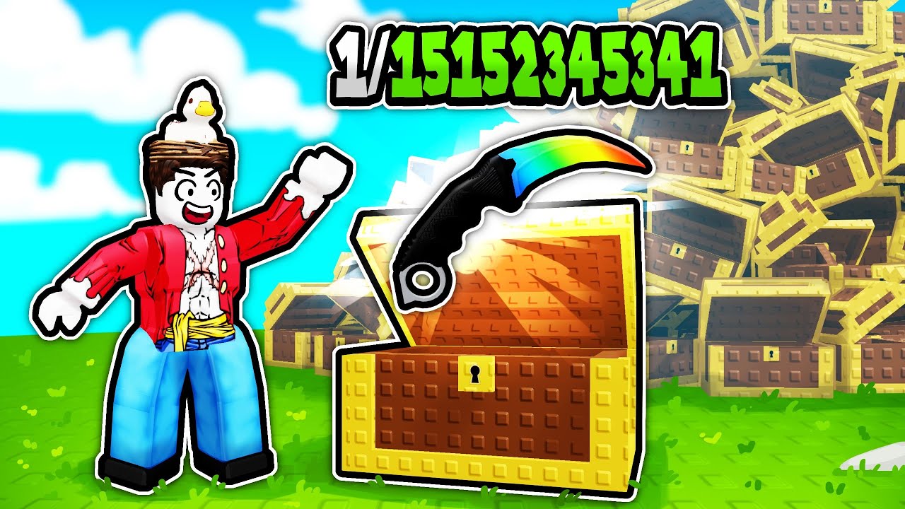 I opened 100000 Cases to get this Knife in Roblox