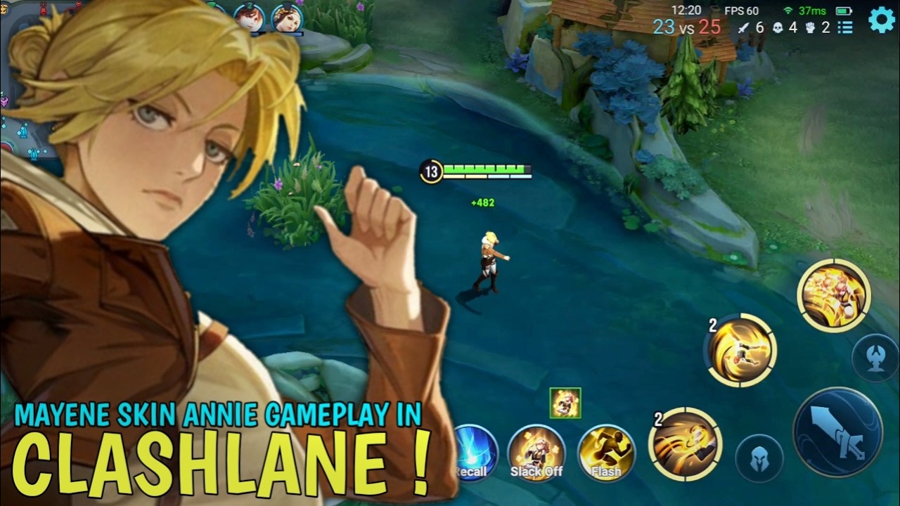 Honor Of Kings : Mayene Skin Annie Gameplay | HOK Collab With Attack On Titan