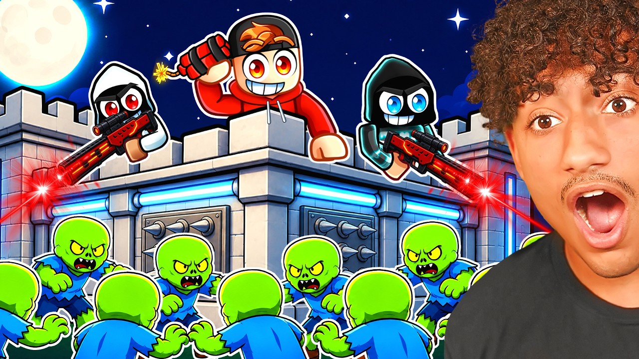Reaching MAX LEVEL in Roblox Zombie Arena!